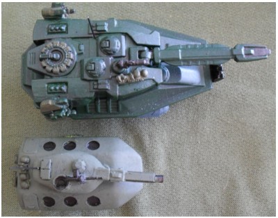 ARC Fleet Grav Tank compared with Combat Wombat Centurion GEV  - Work in Progress