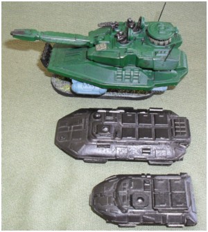 (Top) ARC Fleet Grav Tank, (Middle) GZG High Tech Grav APC, (Bottom) Light High Tech Grav APC - Work in Progress