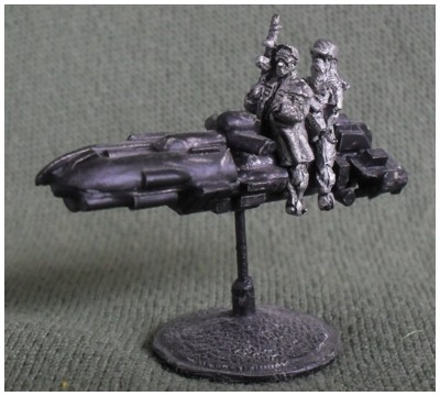 Rebel Miniatures Post Apoc Riders on GZG NI gravbike