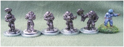 GZG Kra'Vak in power armour with GZG ESU Naval Infantryman