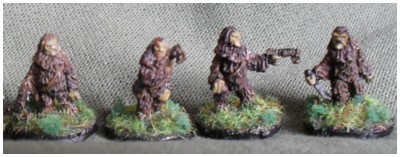 More Green Eyed Miniatures Yetis